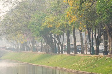 Chiang Mai üzerinde kirli gökyüzü