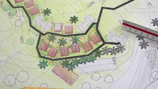 Architecture Paysagère Plan Jardin Pour Développement Logement — Video