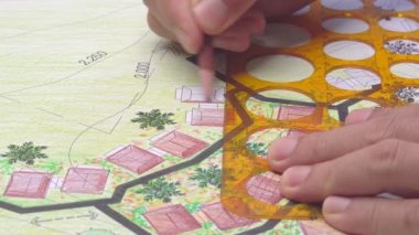 Konut geliştirme için peyzaj mimari bahçe planı