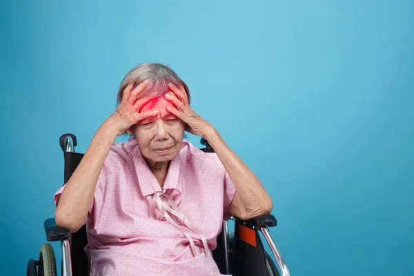 Geriatrische Hoofdpijn Migraine — Stockfoto