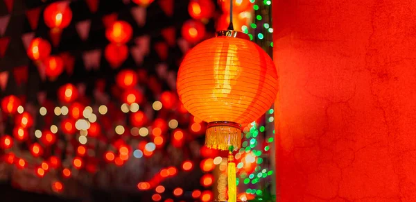 Chinese Nieuwjaarslantaarns Chinatown — Stockfoto
