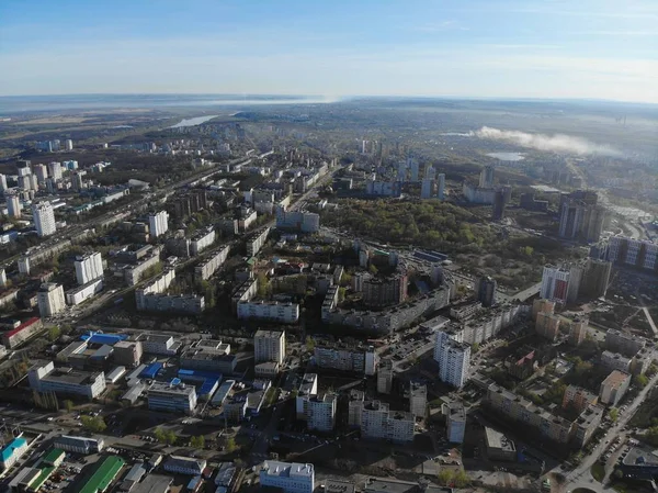 Vista Ciudad Ufa Bashkortostan Rusia Mayo 2018 Dji Mavic Air —  Fotos de Stock