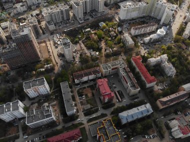 şehrin yukarısındaki yayılma / Ufa Başkurdistan Rusya, Mayıs 2018, ile DJI indeks işlem Mavic hava