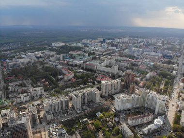şehrin yukarısındaki yayılma / Ufa Başkurdistan Rusya, Mayıs 2018, ile DJI indeks işlem Mavic hava