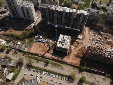 şehrin yukarısındaki yayılma / Ufa Başkurdistan Rusya, Mayıs 2018, ile DJI indeks işlem Mavic hava