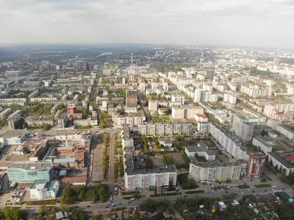 Campata Sopra Città Ufa Bashkortostan Russia Maggio 2018 Dji Mavic — Foto Stock