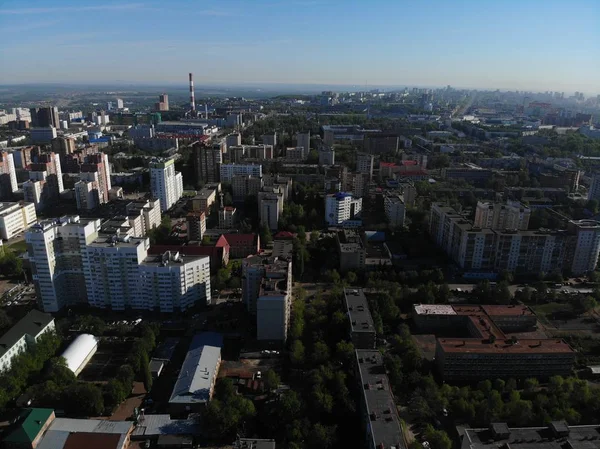 Şehrin Yukarısındaki Yayılma Ufa Başkurdistan Rusya Mayıs 2018 Ile Dji — Stok fotoğraf