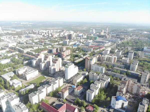 Vão Acima Cidade Ufa Bashkortostan Rússia Maio 2018 Dji Mavic — Fotografia de Stock