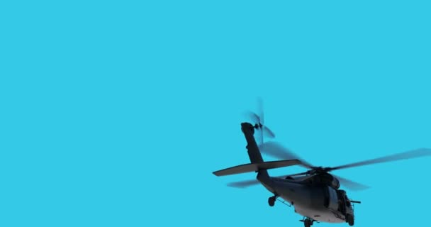 Hélicoptère militaire UH-60 Black Hawk animation 3D réaliste 