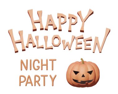 Cadılar Bayramı için balkabağının plastik çizimi