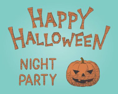 Cadılar Bayramı partisi için balkabağı maskotu canavarı.