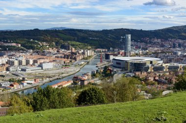 Bilbao görünümü Covetas Mount Pais Bask İspanya'dan