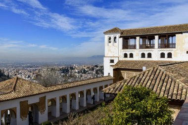 General Palacio del Generalife Sarayı La Alhambra, Granada, İspanya