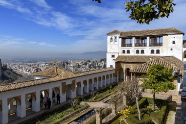 General Palacio del Generalife Sarayı La Alhambra, Granada, İspanya