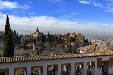 General Palacio del Generalife Sarayı La Alhambra, Granada, İspanya