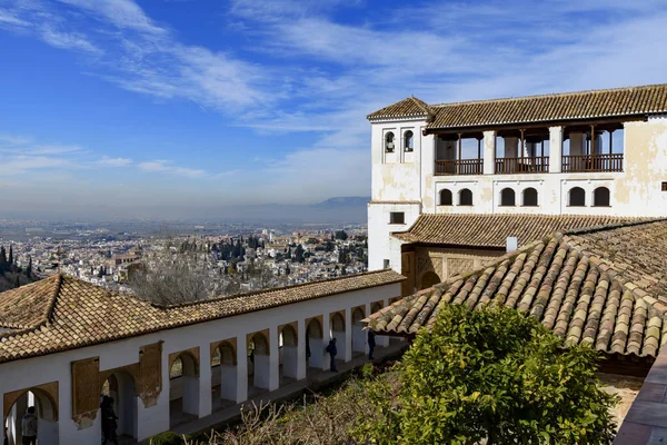 Палац генераліф дель генераліфе в Ла - Альгамбрі (Гранада, Іспанія). — стокове фото