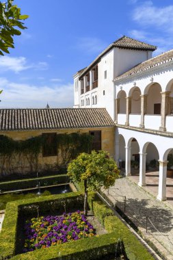 General Palacio del Generalife Sarayı La Alhambra, Granada, İspanya