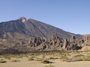 Teide görünümü Tenerife adasında