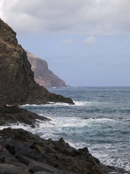 Cala del sifon und cap de san andres, Teneriffa, Kanarische Inseln, Spanien — Stockfoto