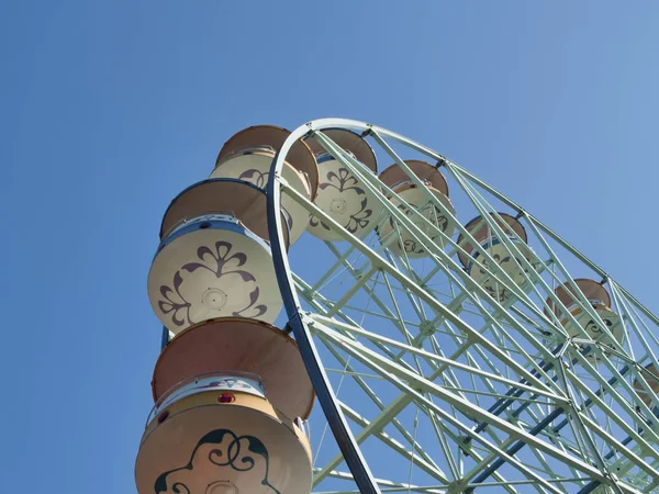 Velké Trajektové Kolo Zábavním Parku Parque Atracciones Madrid Madrid — Stock fotografie