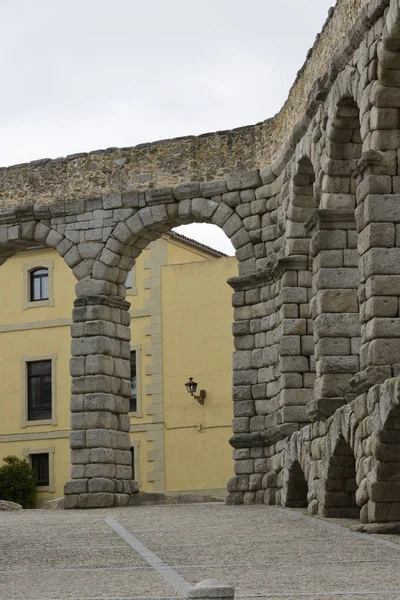 Nézd a vízvezeték, Segovia, Spanyolország — Stock Fotó