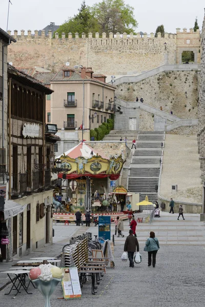 Utsikt över akvedukten i Segovia Spanien — Stockfoto