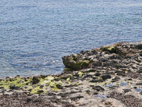 Mediterranean sea at Pilar de la Horadada — стокове фото