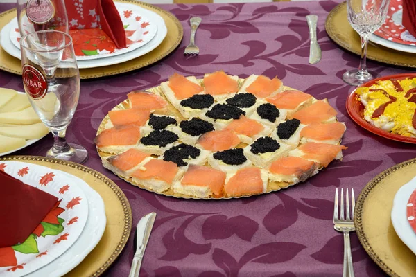 Noel yemek masası İspanya'tipik