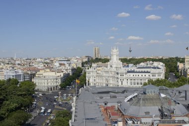 Şehir Madrid yükseltilmiş görünümünü