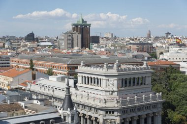 Şehir Madrid yükseltilmiş görünümünü