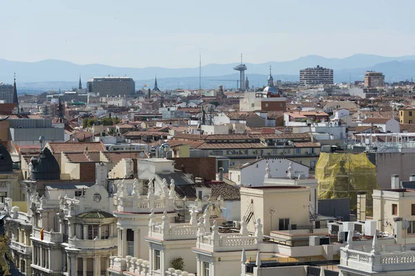 Şehir Madrid yükseltilmiş görünümünü