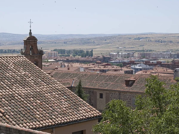 Avila utsikt från stadsmuren — Stockfoto