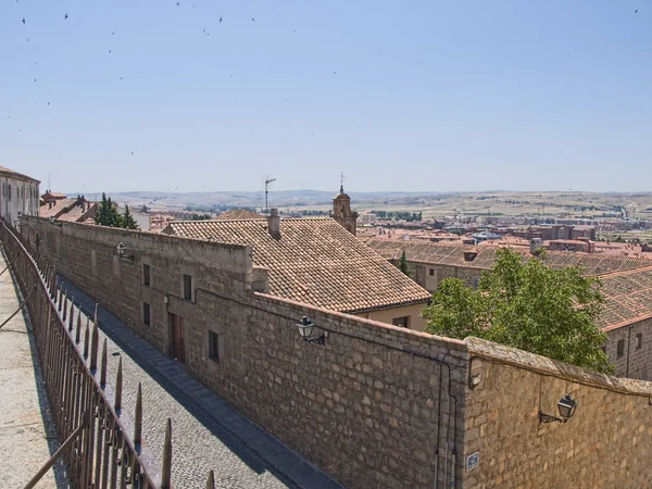 Avila utsikt från stadsmuren — Stockfoto