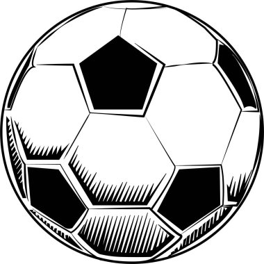 Futbol topu vektör çizim