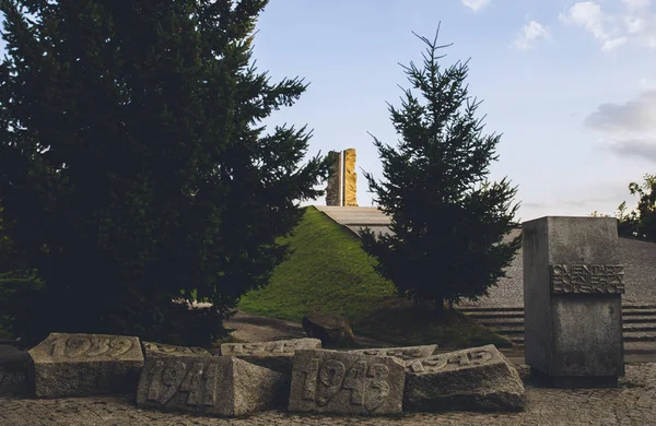 Denkmal Für Polnische Soldaten Breslau — Stockfoto