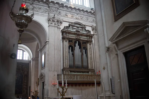 Août 2017 Brescia Italie Intérieur Ancienne Cathédrale Eglise Brescia — Photo