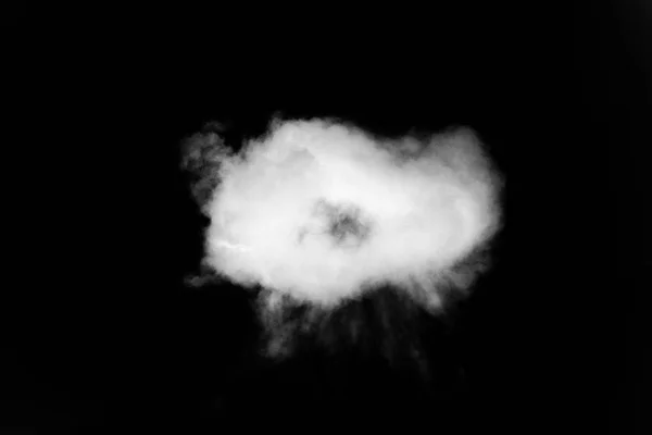 Smoke or cloud isolated on black background — Stock Photo, Image