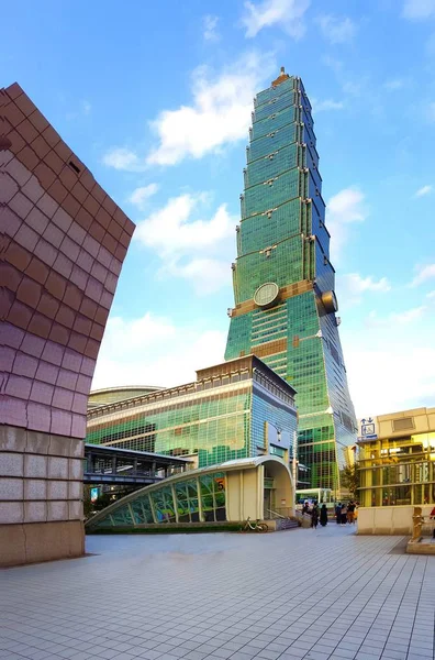 Taipei, Tayvan 21march 2018: kule merkezi Taipei - Tayvan'ın başkenti. Modern sembolü jf Taipei