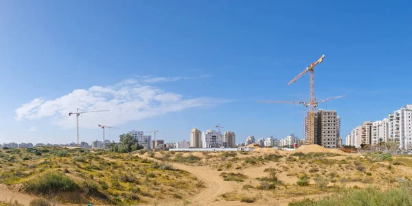 Edificio Patio Vivienda Construcción Casas Una Nueva Zona Ciudad Holon — Foto de Stock