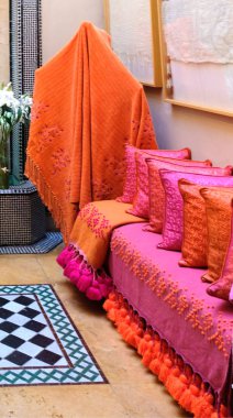 Majorelle bahçe Marracesh Fas: Yves saint Laurent müzesinde butik dükkan 