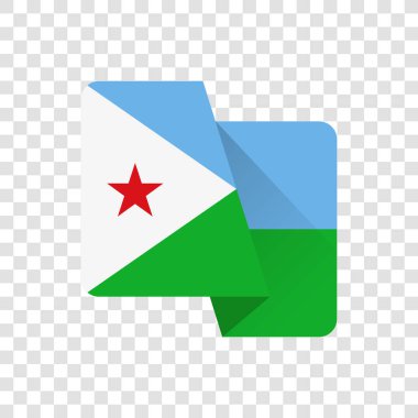 Republic of Djibouti - The National Flag clipart