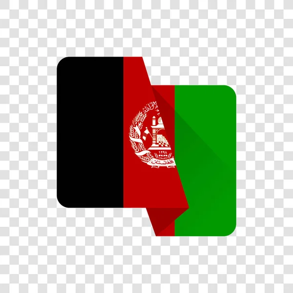 Afganistán Bandera Nacional — Vector de stock
