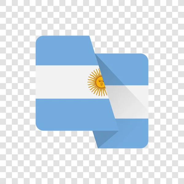 Republiken Argentina Flagga — Stock vektor