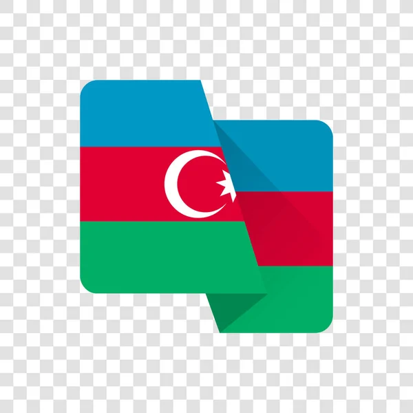 République Azerbaïdjan Drapeau National — Image vectorielle