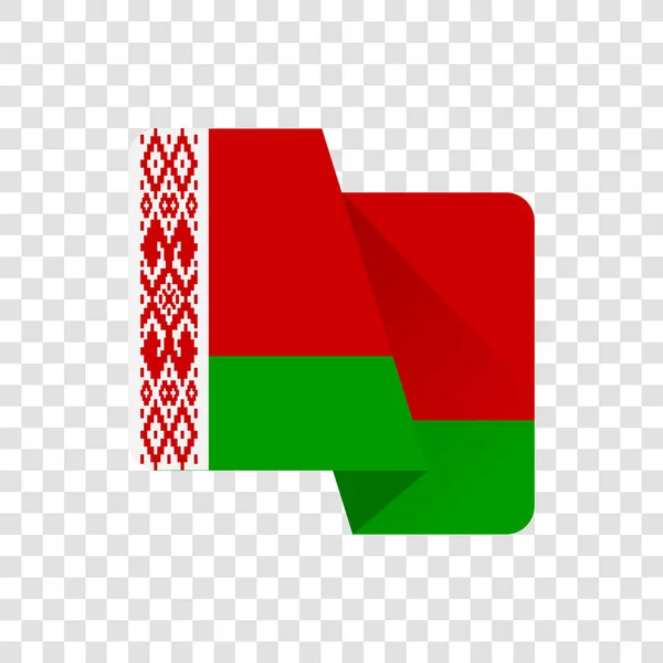 República Bielorrússia Bandeira Nacional — Vetor de Stock