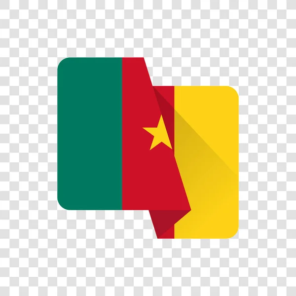 stock vector Republic of Cameroon - The National Flag