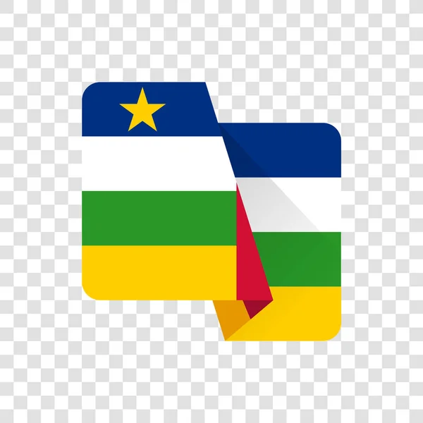 Centralafrikanska Republiken Flagga — Stock vektor