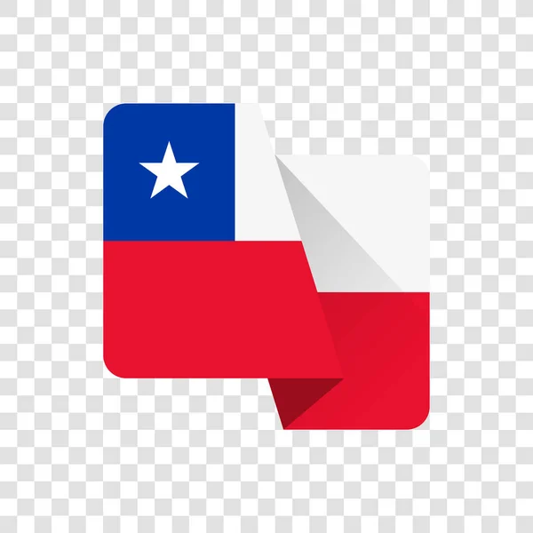República Chile Bandera Nacional — Archivo Imágenes Vectoriales
