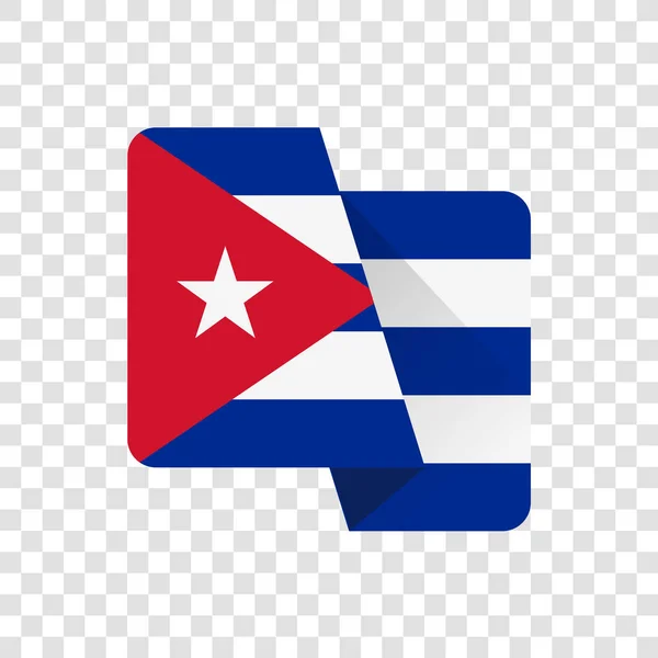 Republiek Cuba Nationale Vlag — Stockvector