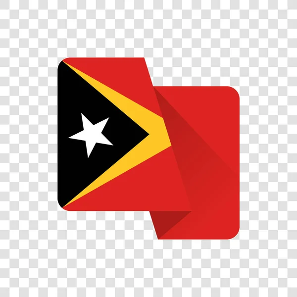 Демократична Республіка Тимор Національний Прапор — стоковий вектор